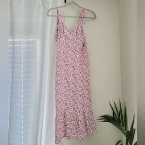Midi sundress, size S, pink